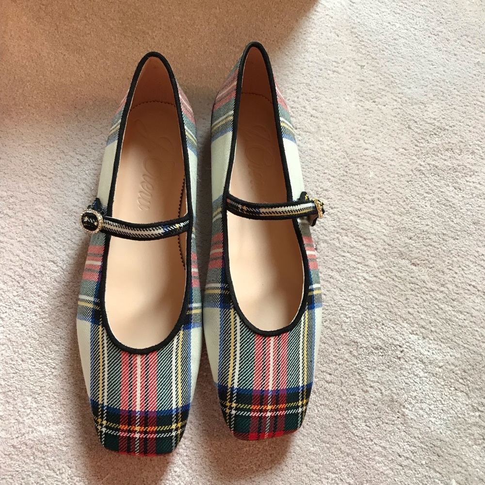 J Crew Plaid Mary Jane